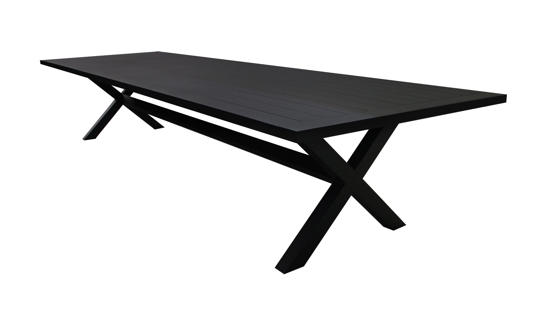 MESA ASPEN TAMPO ALUMÍNIO RIPADO PRETO - ZAZ Decor